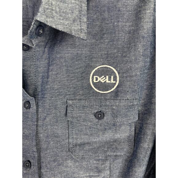 Dell Shirt‎ Womens Large Blue Employee Uniform Computers Technology - Picture 2 of 8
